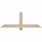 Ekena Millwork Eugene Smooth Timber Gable Bracket, Douglas Fir, 48"W x 18"H x 1 1/2"D x 3 1/2"F, 9/12 Pitch GBW048X18X0204EUG00SDF - alternate 1